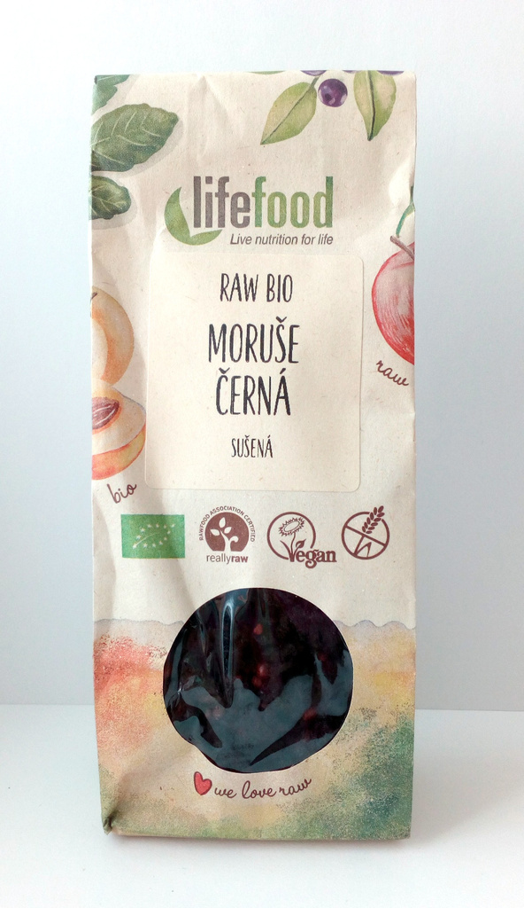 BIO RAW moruše černá 100g Lifefood